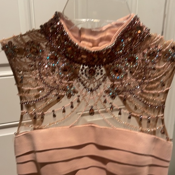 Sherri Hill pink bandage dress sz 6 - Picture 5 of 6